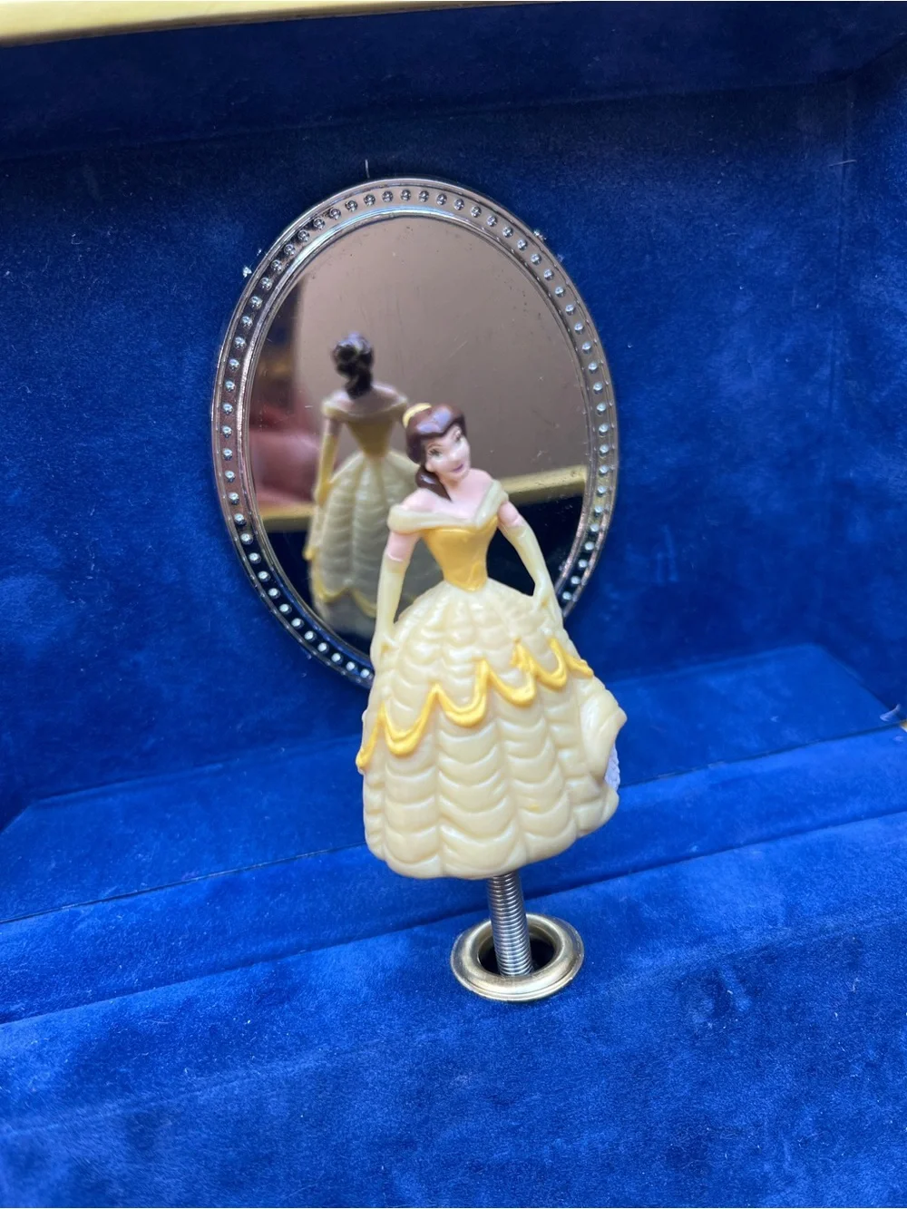 Disney Beauty and the Beast Yellow Trim Collectible Jewelry Box